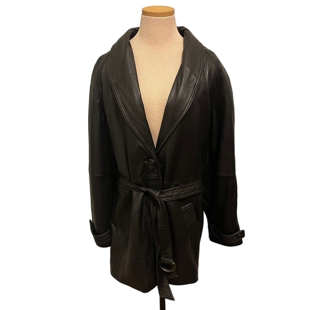 JF Jacqueline Ferrar Women 100% Leather Jacket Size XL